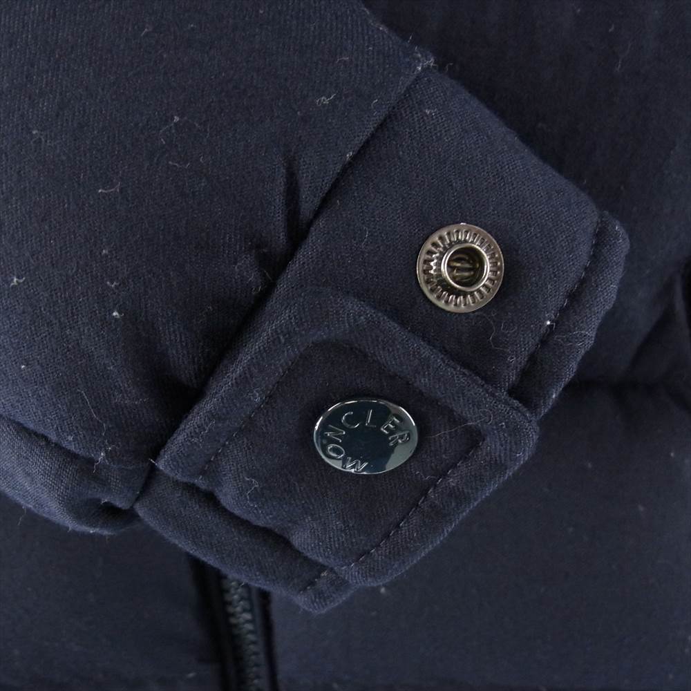 MONCLER モンクレール MONTGENEVRE モンジュネーブル ウール ダウン ジャケット ダークネイビー系【中古】