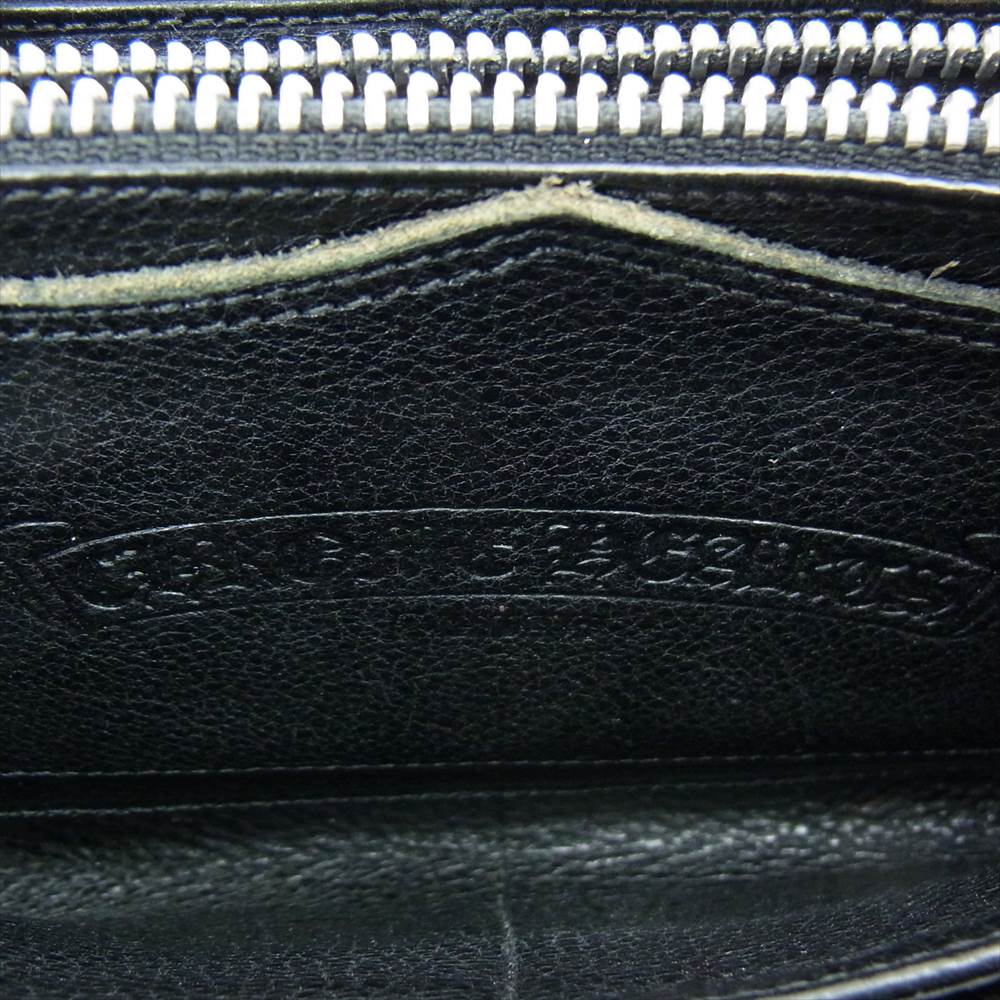 CHROME HEARTS クロムハーツ（原本無） REC F ZIP QUILTED セメタリークロス キルティング ウォレット ブラック系【中古】