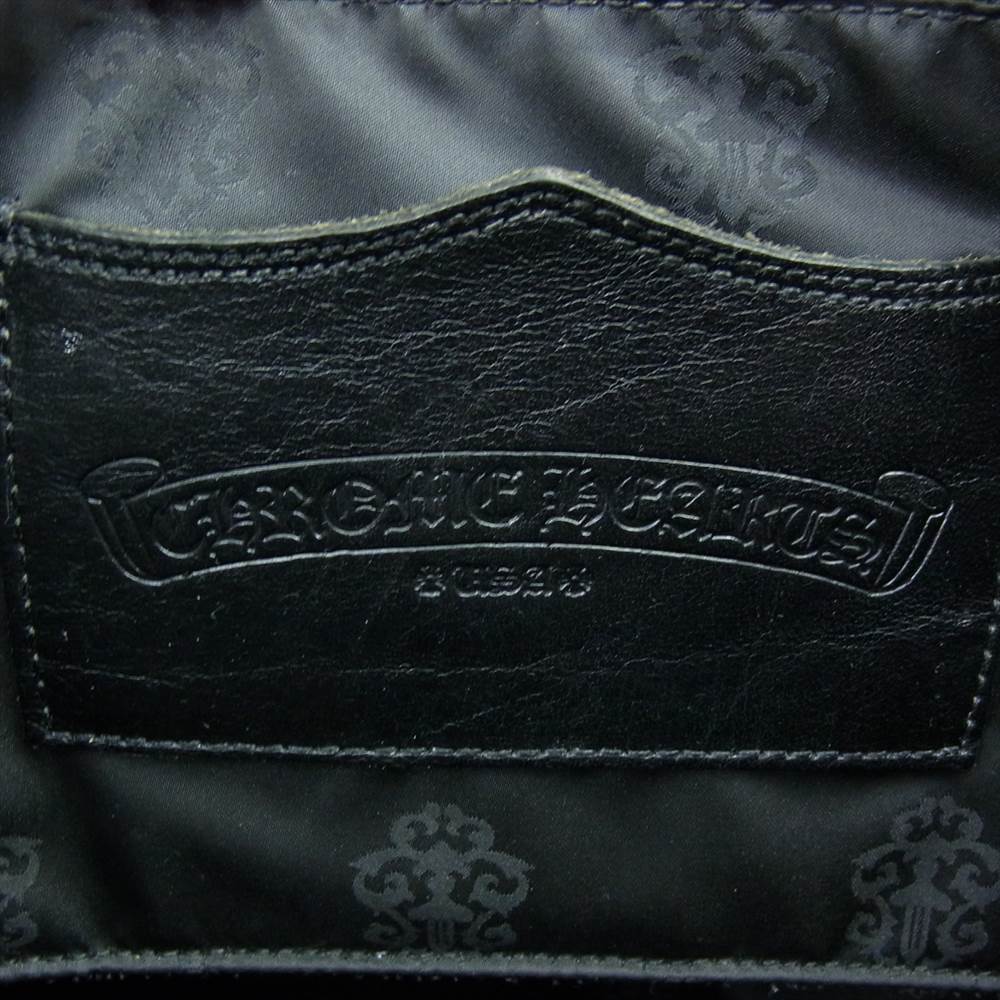 CHROME HEARTS クロムハーツ（原本無） FS TOTE クロスパッチ レザー トートバッグ ブラック系【中古】