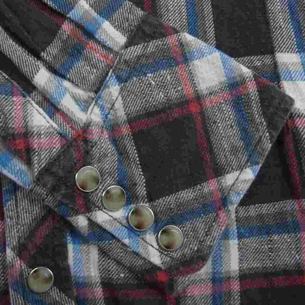 TMT ティーエムティー TSH-S1301 FLANNEL CHECK SHIRT フランネル チェック 長袖 シャツ グレー ホワイト レッド マルチカラー系 L【中古】