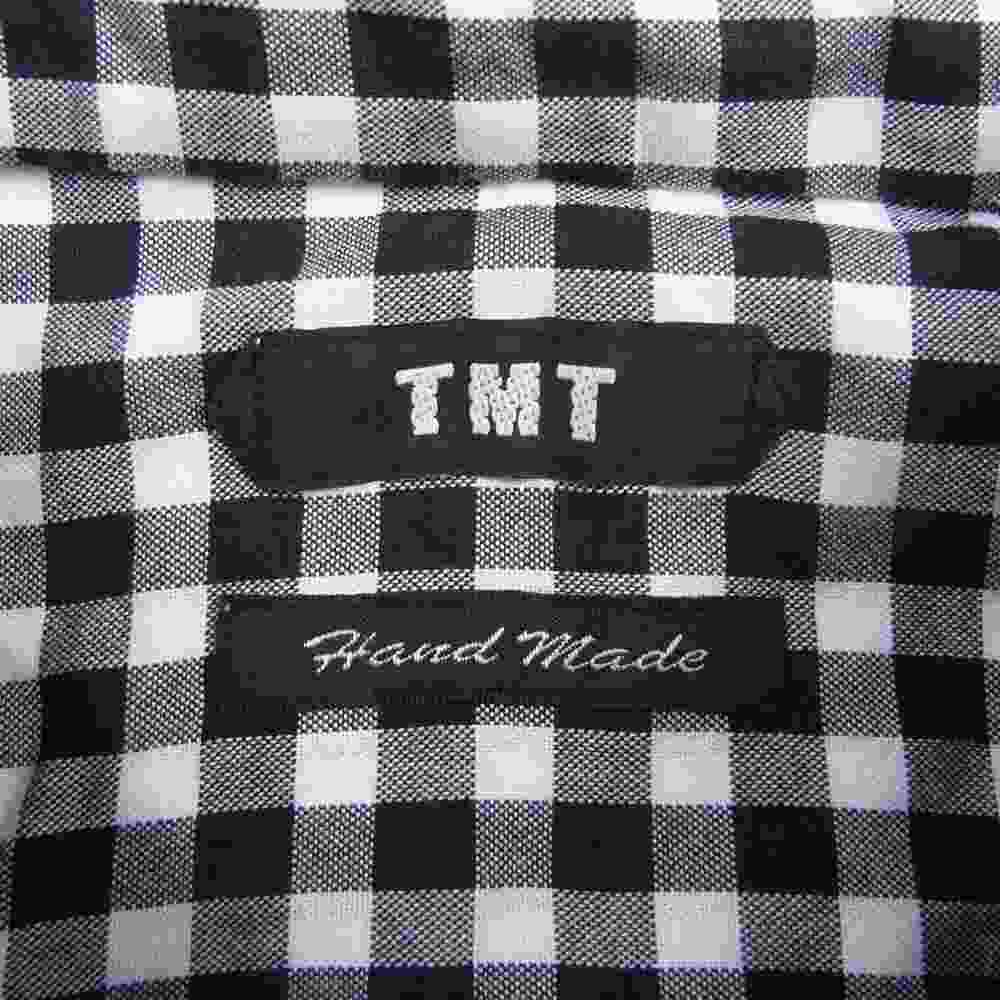 TMT ティーエムティー TSH-S1212 HANDMADE CHECK SHIRT ハンドメイド チェック 長袖 シャツ ブラック ホワイト ブラック系 L【中古】