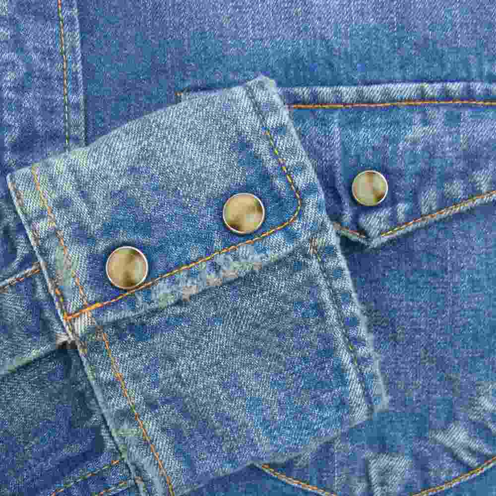 TMT ティーエムティー TSH-F1602 DAMAGE DENIM SHIRTS ダメージ 長袖 デニム シャツ インディゴブルー系 L【中古】