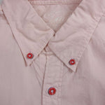 TMT ティーエムティー TSH-S1306 ボタンダウン シャツ 胸ポケット 長袖 シャツ ピンク  ピンク系 L【中古】