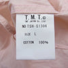 TMT ティーエムティー TSH-S1306 ボタンダウン シャツ 胸ポケット 長袖 シャツ ピンク  ピンク系 L【中古】