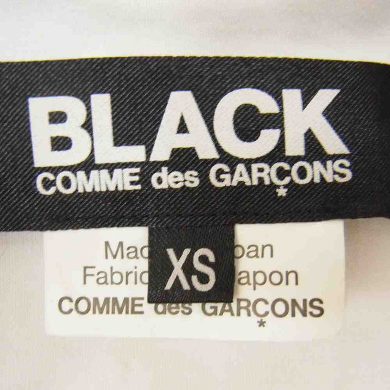 BLACK COMME des GARCONS ブラックコムデギャルソン 1R-B014 AD2016 スナップボタン装飾 コットンブロード 長袖シャツ ホワイト系 XS【中古】