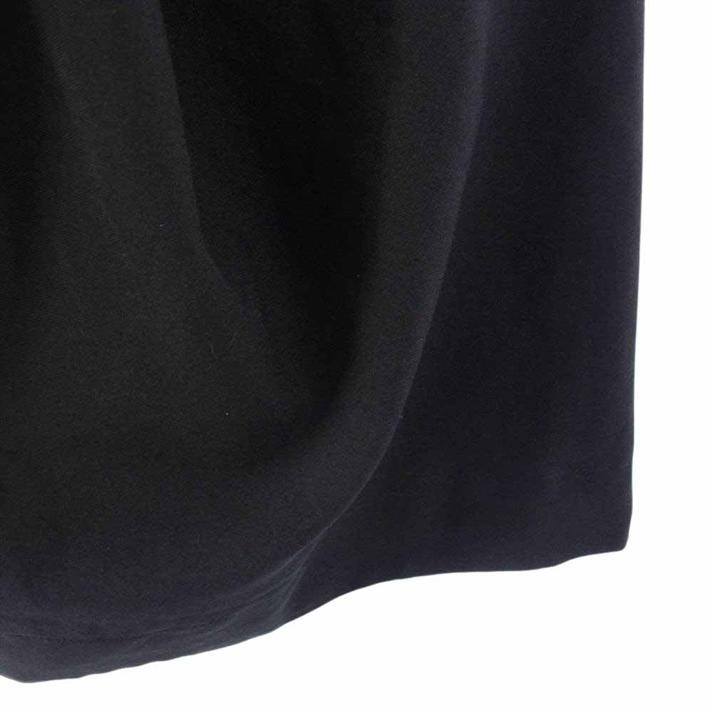 BLACK COMME des GARCONS ブラックコムデギャルソン 1O-P012 AD2014 ポリ縮絨 穴あき スカート パンツ ブラック系 XS【中古】