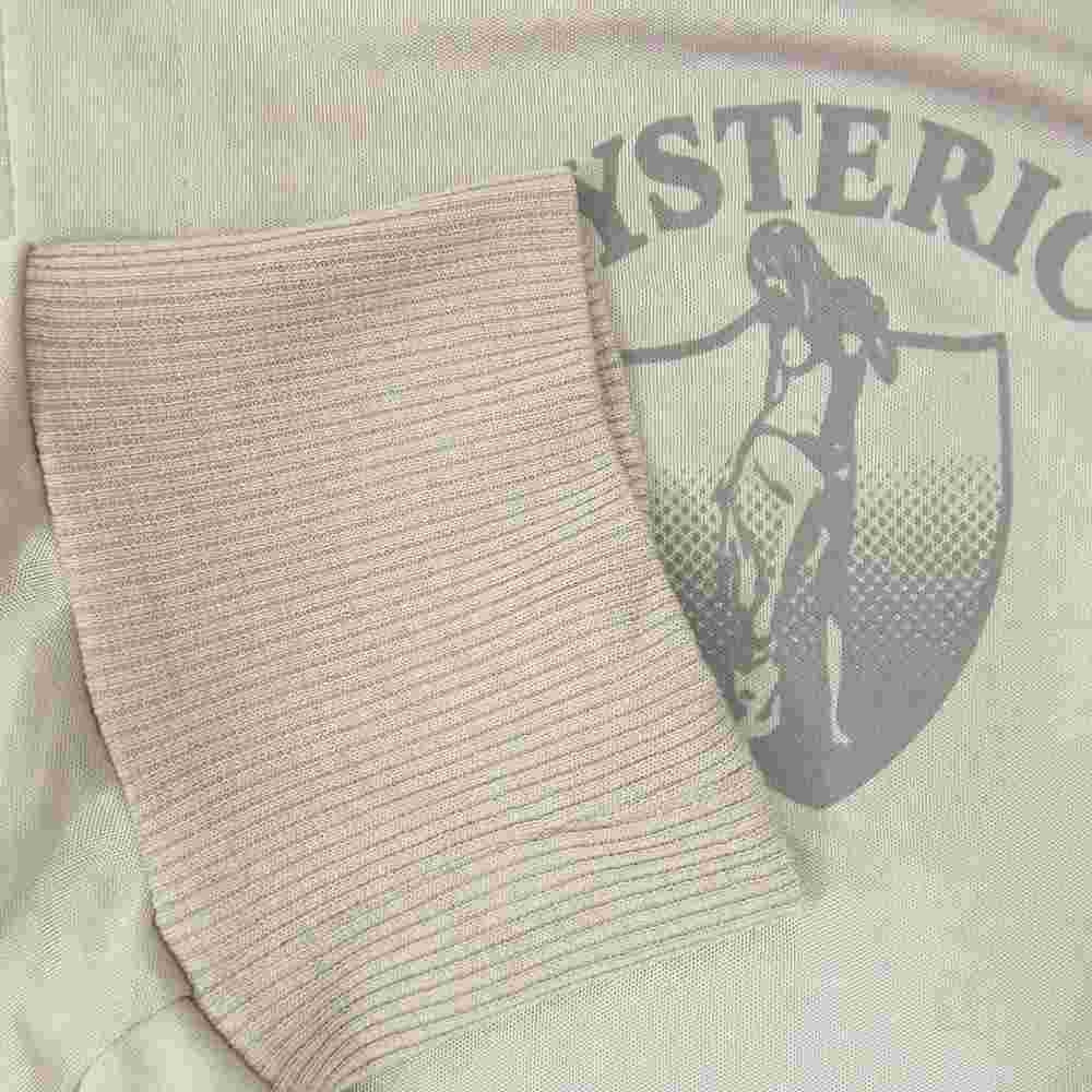 HYSTERIC GLAMOUR ヒステリックグラマー 0261CJ02 バックロプリント サテン ジップアップ ジャケット ブルゾン グレー系 L【中古】