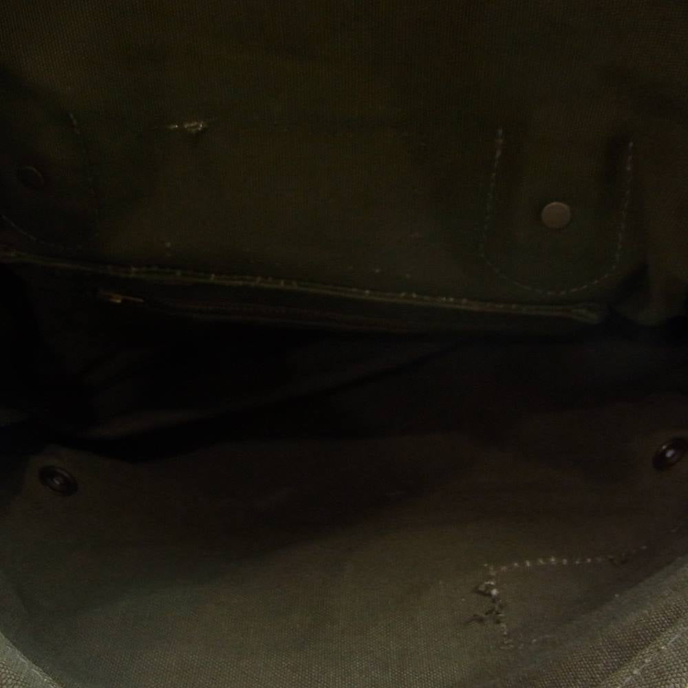 HYSTERIC GLAMOUR ヒステリックグラマー 0243QB06 × IrregulaR by ZIP STEVENSON イレギュラー レザーベルト スタッズ ミリタリー ステンシル ショルダー バッグ カーキ系【中古】