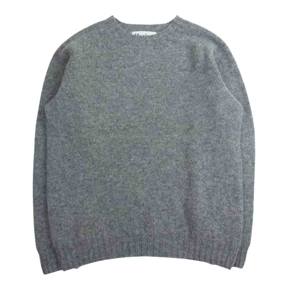 ハーレーオブスコットランド CREW NECK SWEATER クール ネック セーター グレー系 40【中古】