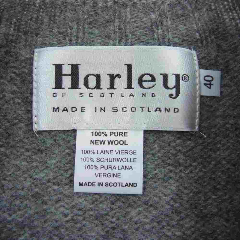 ハーレーオブスコットランド CREW NECK SWEATER クール ネック セーター グレー系 40【中古】