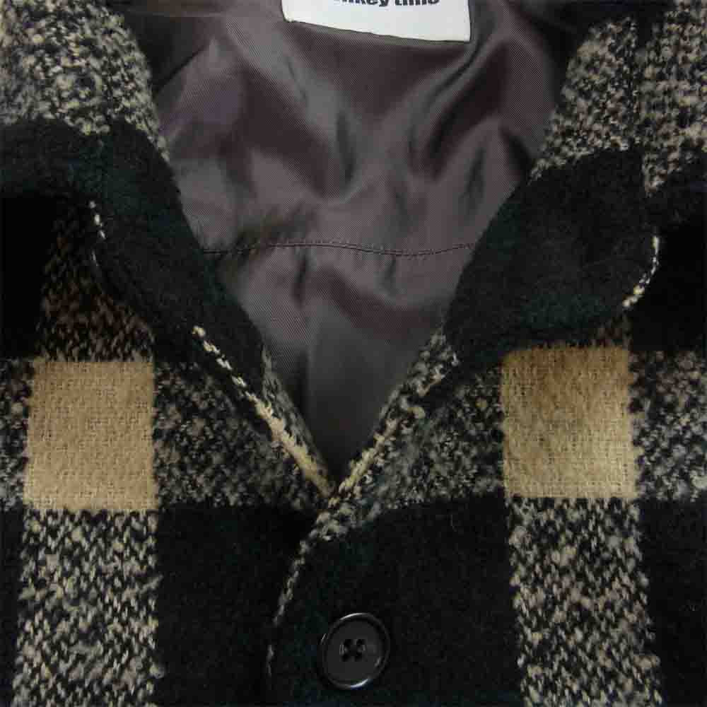 モンキータイム 8325-699-1421 CHK OV SZD SHT JKT チェック ジャケット ブラック系 グリーン系 アイボリー系 L【中古】