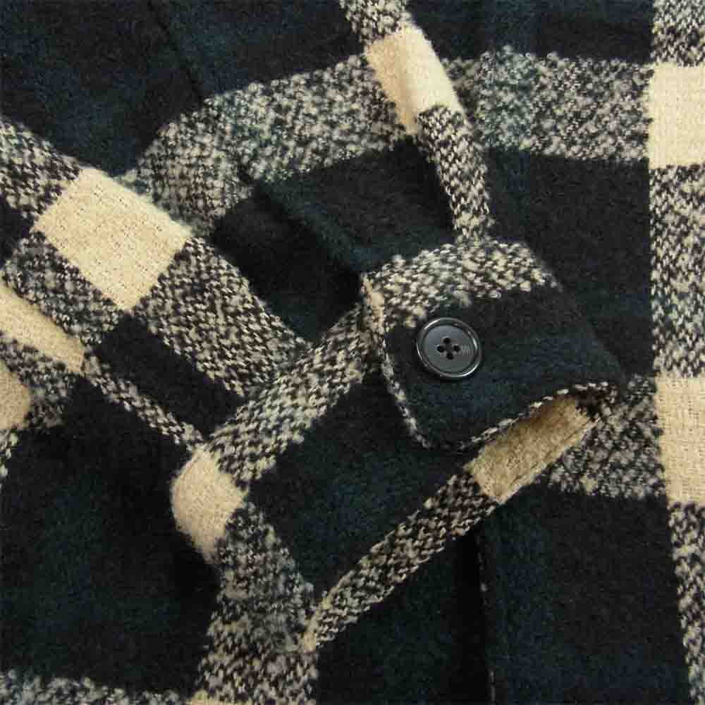 モンキータイム 8325-699-1421 CHK OV SZD SHT JKT チェック ジャケット ブラック系 グリーン系 アイボリー系 L【中古】