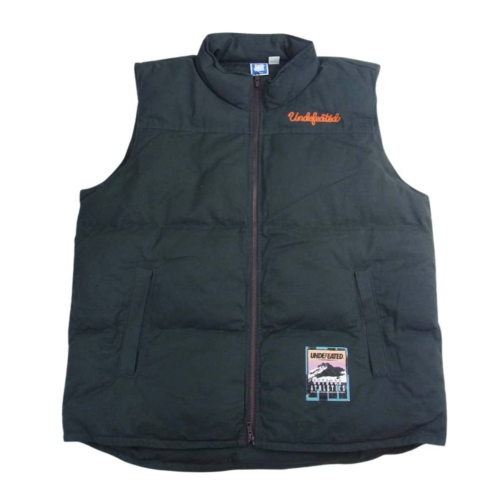 UNDEFEATED アンディフィーテッド 212077008058 OUTDOOR PUFFER VEST アウトドア パファ ベスト  グレー系 XL【中古】