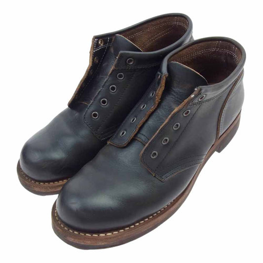 ROLLING DUB TRIO ローリングダブトリオ MIDCUT WORK BOOTS COUPEN ミッドカット ワーク ブーツ コペン  ブラック系 26.5cm【中古】