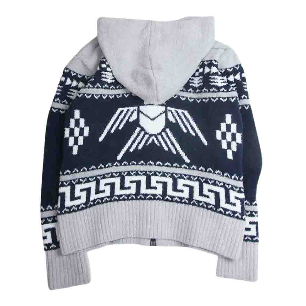 トップス TMT SHAGGY BOA NATIVE PATTERN HOODIE