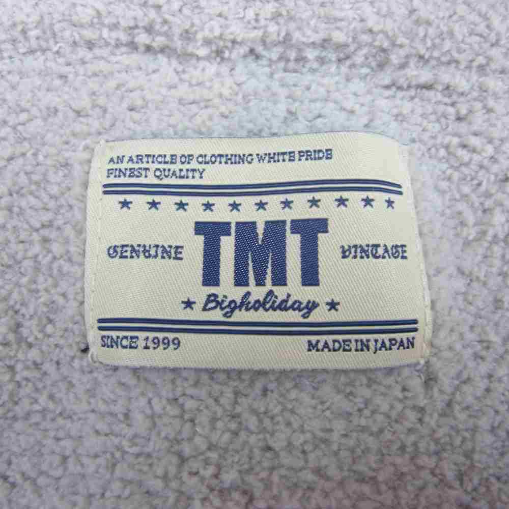 TMT ティーエムティー TKN-F1804 SHAGGY BOA NATIVE PATTERN HOODIE ネイティブ柄 ボアパーカー ジップパーカー グレー系 L【中古】