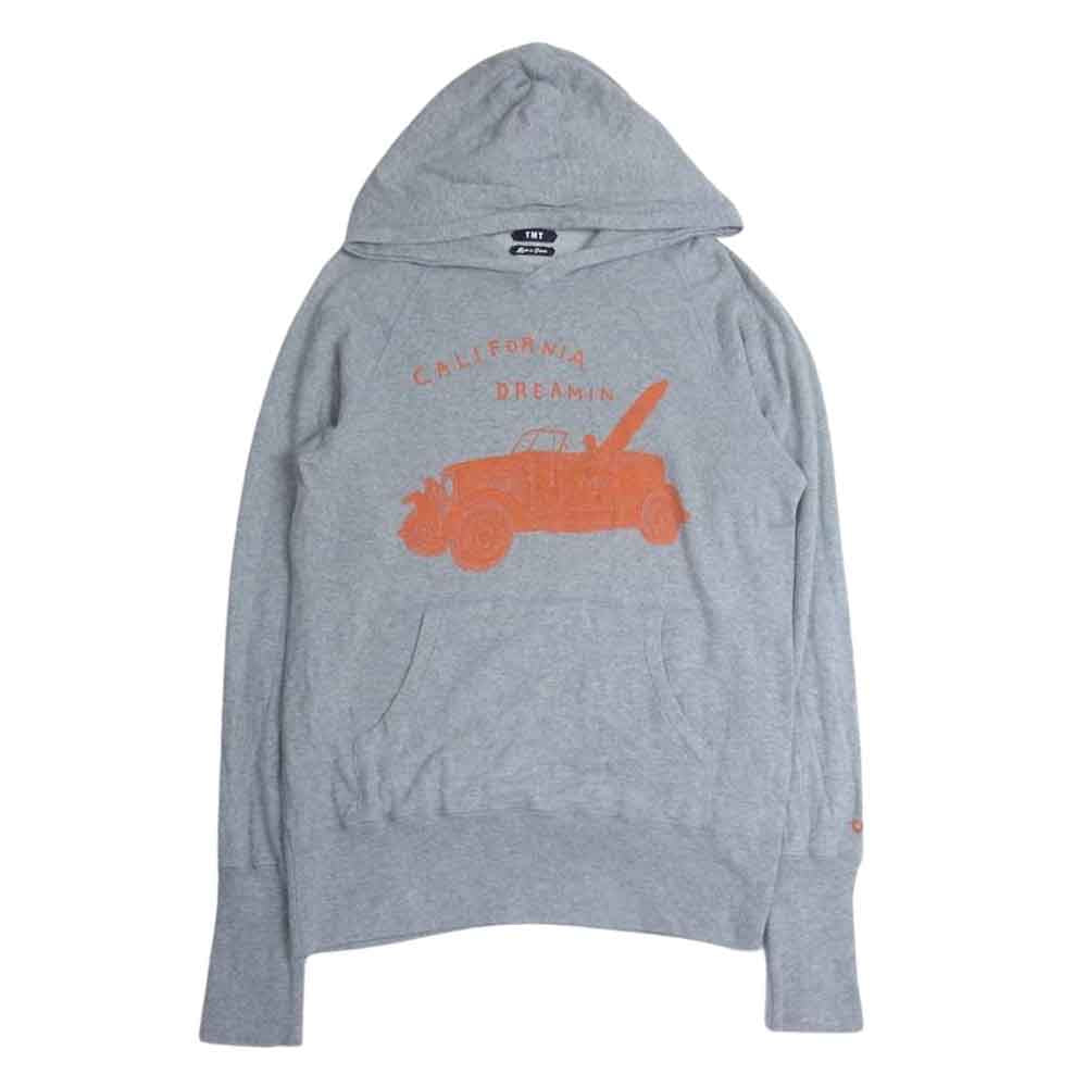 TMT ティーエムティー TSW-S1901 GAZE MINI FRENCH TERRY PULLOVER HOODIE CAR スウェット フーディ パーカー グレー系 L【中古】