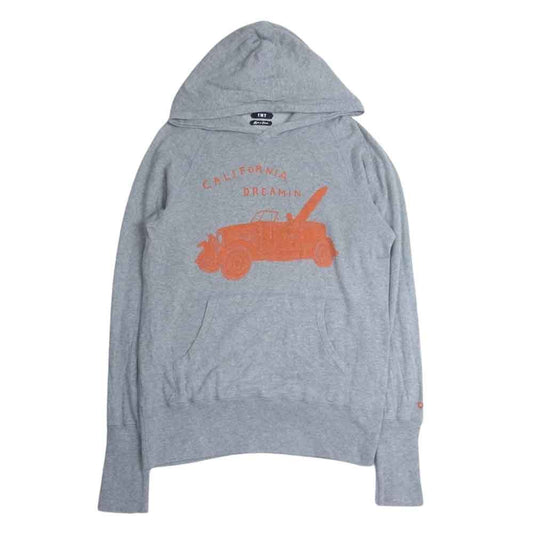 TMT ティーエムティー TSW-S1901 GAZE MINI FRENCH TERRY PULLOVER HOODIE CAR スウェット フーディ パーカー グレー系 L【中古】