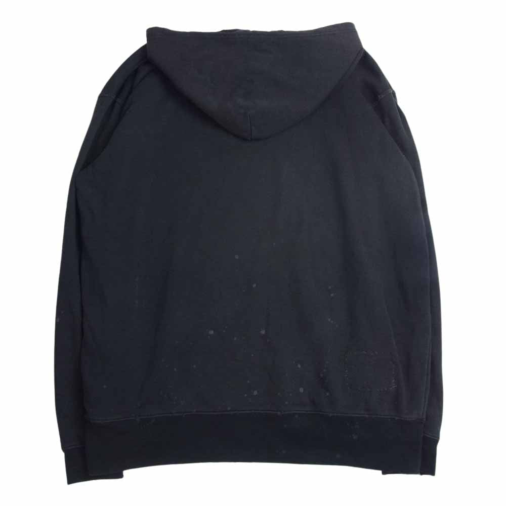 TMT ティーエムティー TSW-F20SP01 VINTAGE PROCESSING SWEAT PULLOVER HOODIE スウェット フーディ パーカー ダメージ加工 ブラック系 L【中古】