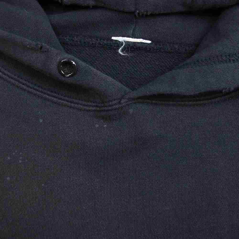 TMT ティーエムティー TSW-F20SP01 VINTAGE PROCESSING SWEAT PULLOVER HOODIE スウェット フーディ パーカー ダメージ加工 ブラック系 L【中古】