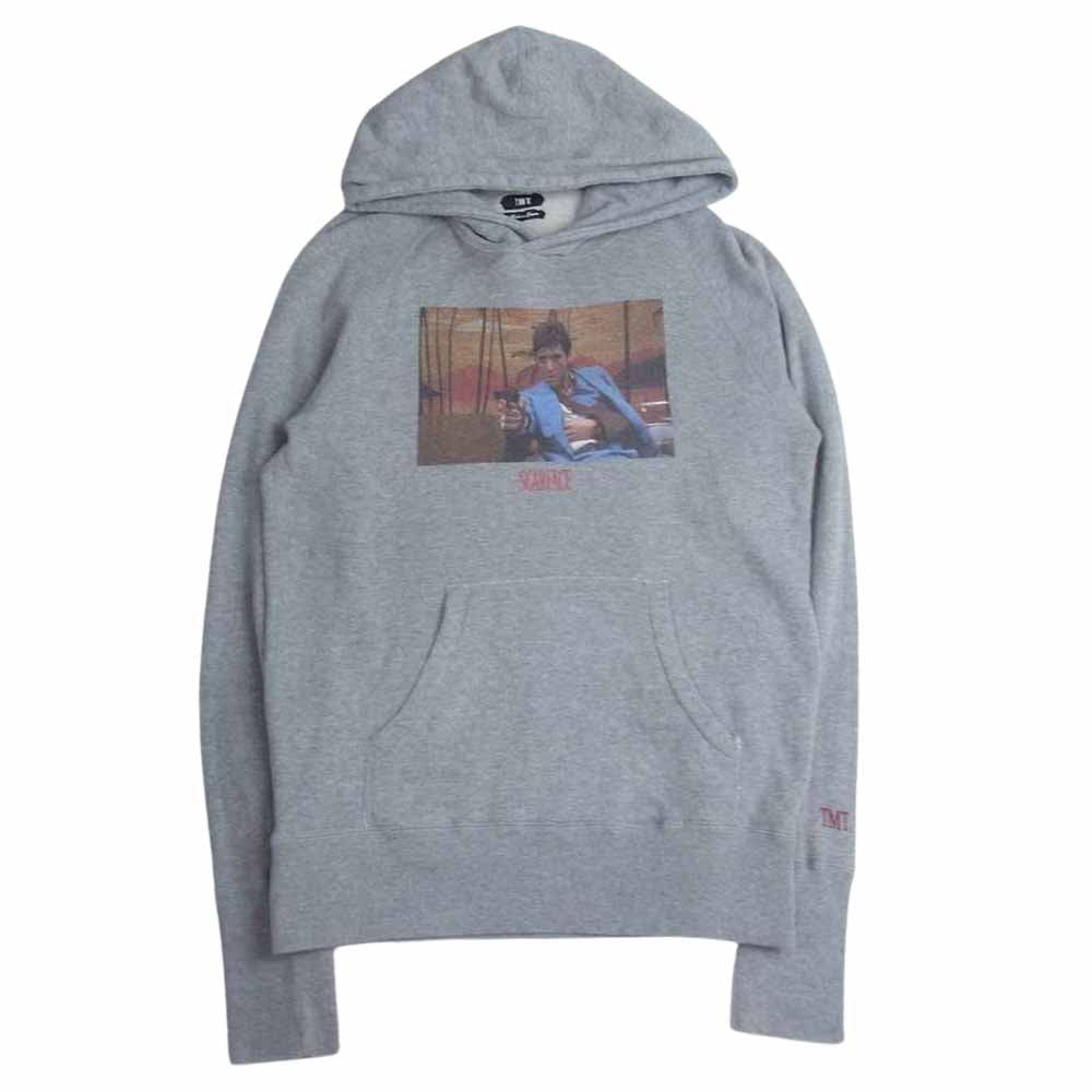 TMT ティーエムティー TSW-S20SF01 × SCARFACE VINTAGE FRENCH TERRY HOODIE スウェット フーディ パーカー  グレー系 L【中古】