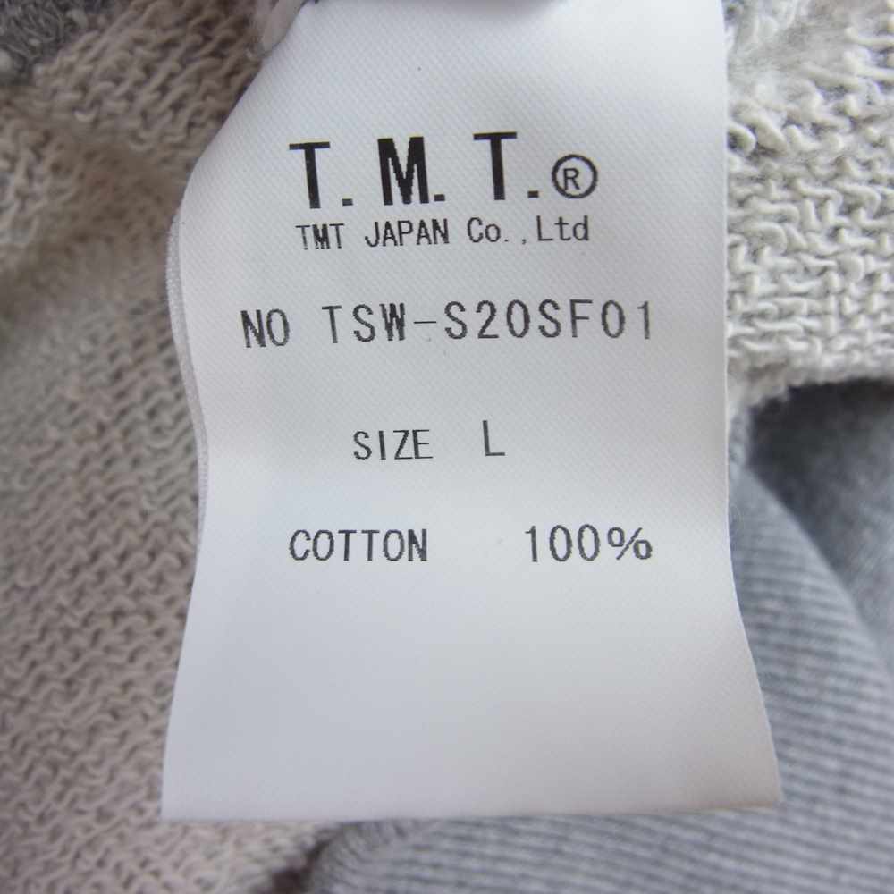 TMT ティーエムティー TSW-S20SF01 × SCARFACE VINTAGE FRENCH TERRY HOODIE スウェット フーディ パーカー  グレー系 L【中古】