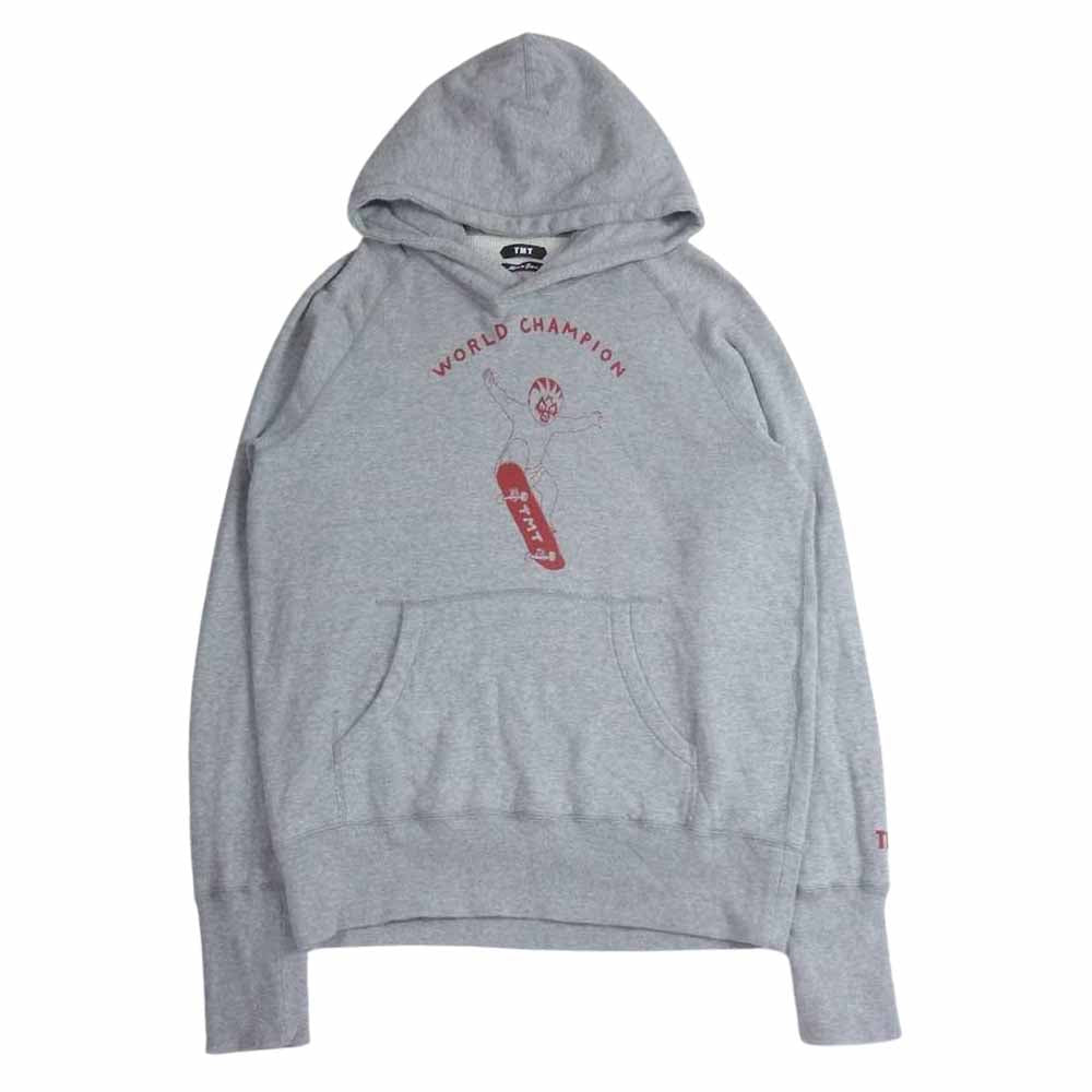 TMT ティーエムティー TSW-S2102 CALIFORNIA COTTON SWEAT HOODIE BABY SKATER スウェット フーディ パーカー グレー系 L【中古】
