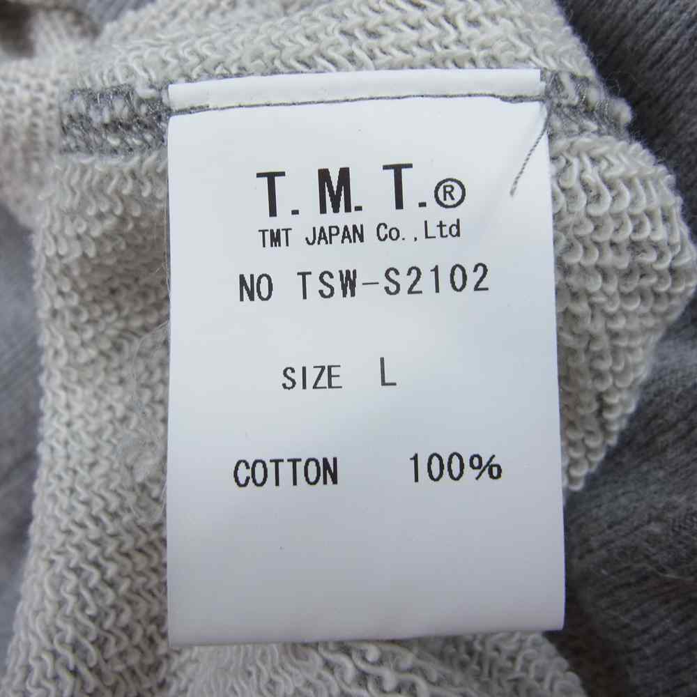TMT ティーエムティー TSW-S2102 CALIFORNIA COTTON SWEAT HOODIE BABY SKATER スウェット フーディ パーカー グレー系 L【中古】