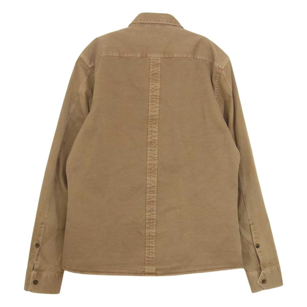 GUCCI グッチ イタリア製 253616 Z3208 GG ダブルG ロゴ刺繍 コットン 長袖 シャツ ジャケット ブラウン系 42【中古】