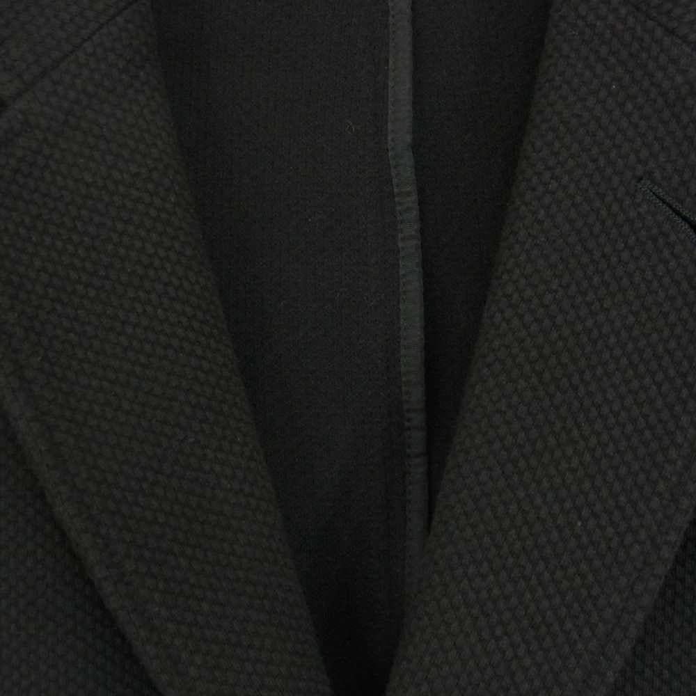 ARMANI COLLEZIONI アルマーニコレッツォーニ SCG870 SCS51 イタリア製 サーマル生地 ニット ストレッチ 2B テーラードジャケット ブラック系 48【中古】