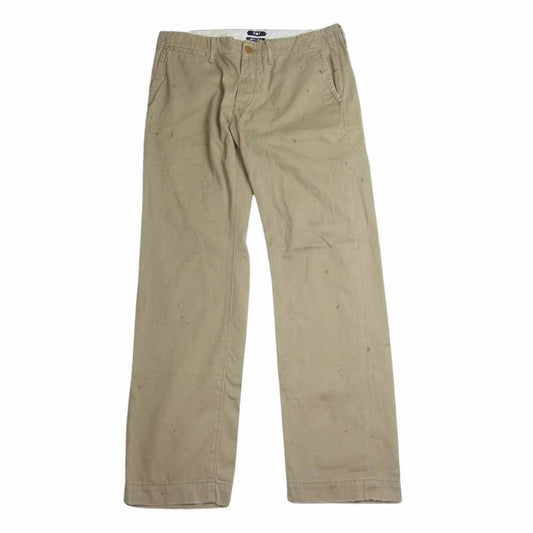 TMT ティーエムティー TPT-F2107 WEAPON-CLOTH TROUSER ウエスポン クロス トラウザーズ ボタンフライ パンツ ベージュ系 L【中古】