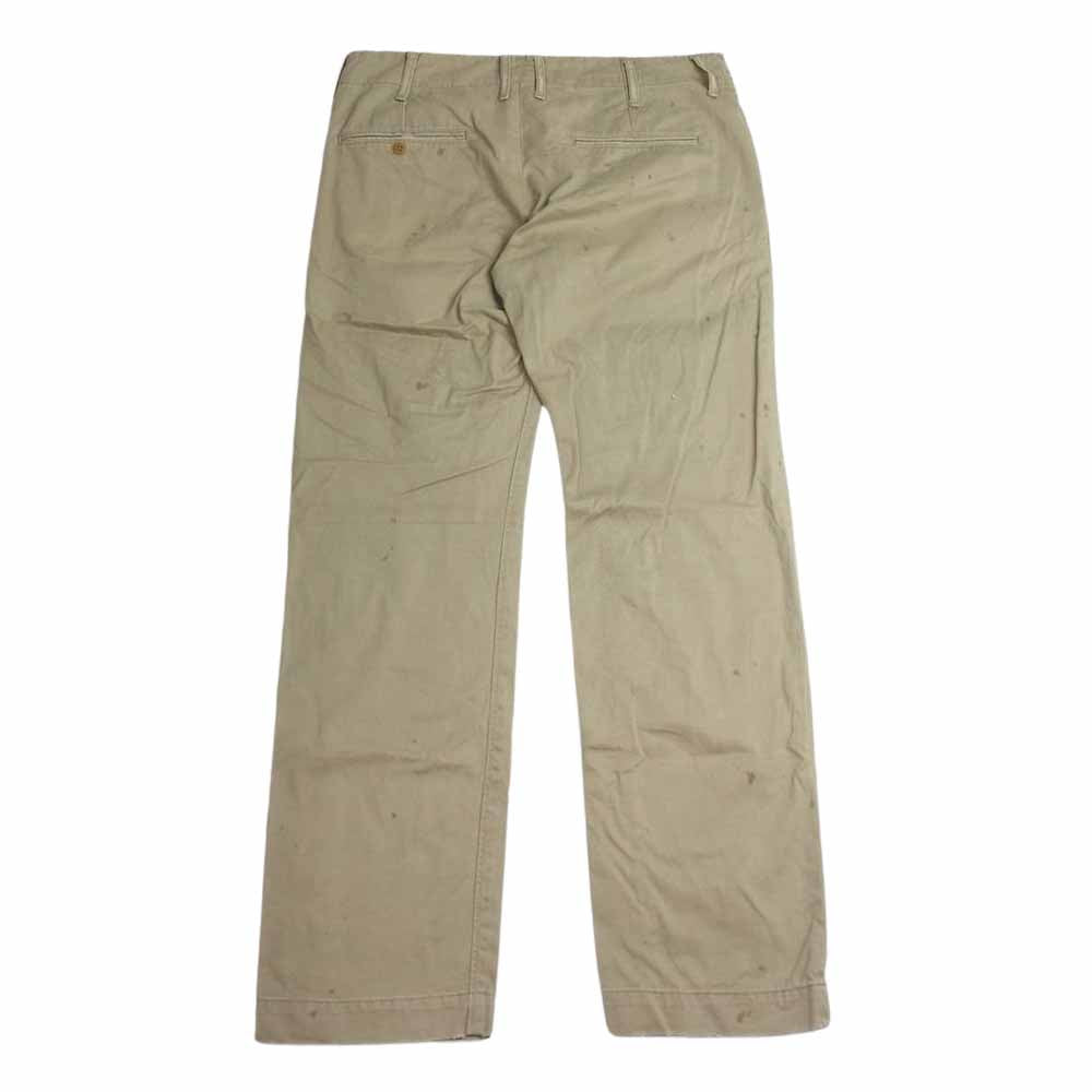 TMT ティーエムティー TPT-F2107 WEAPON-CLOTH TROUSER ウエスポン クロス トラウザーズ ボタンフライ パンツ ベージュ系 L【中古】