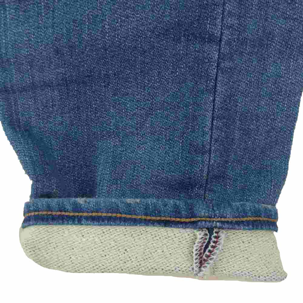 TMT ティーエムティー RAINBOW REPAIR CROPPED TAPERED レインボー リペア クロップド テーパード デニム パンツ インディゴブルー系【中古】