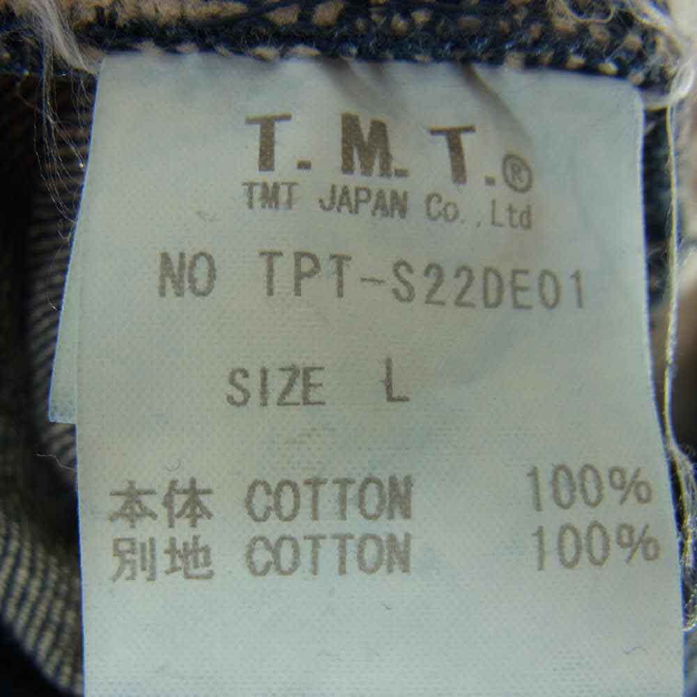 TMT ティーエムティー TPT-S22DE01 × DENIME デニム 5P TAPERED テーパード デニム パンツ インディゴブルー系 L【中古】