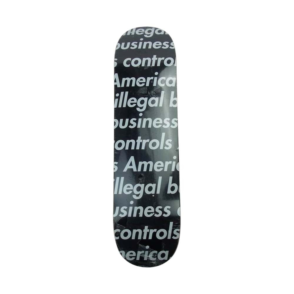 Supreme シュプリーム 18SS World Famous Illegal Business Skateboard Deck スケートボード デッキ ブラック系【中古】