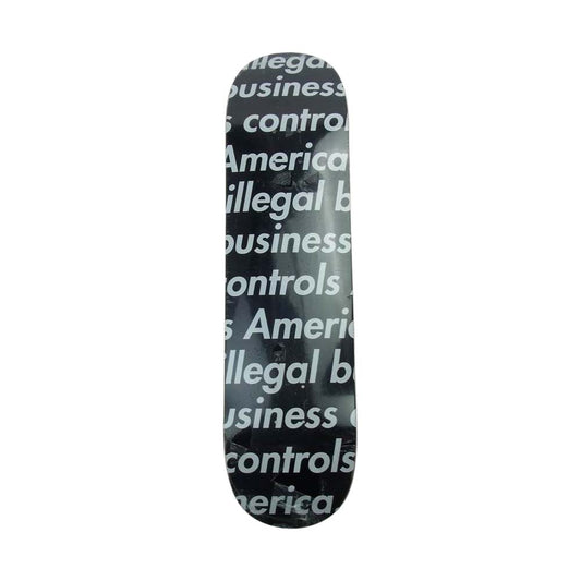 Supreme シュプリーム 18SS World Famous Illegal Business Skateboard Deck スケートボード デッキ ブラック系【中古】