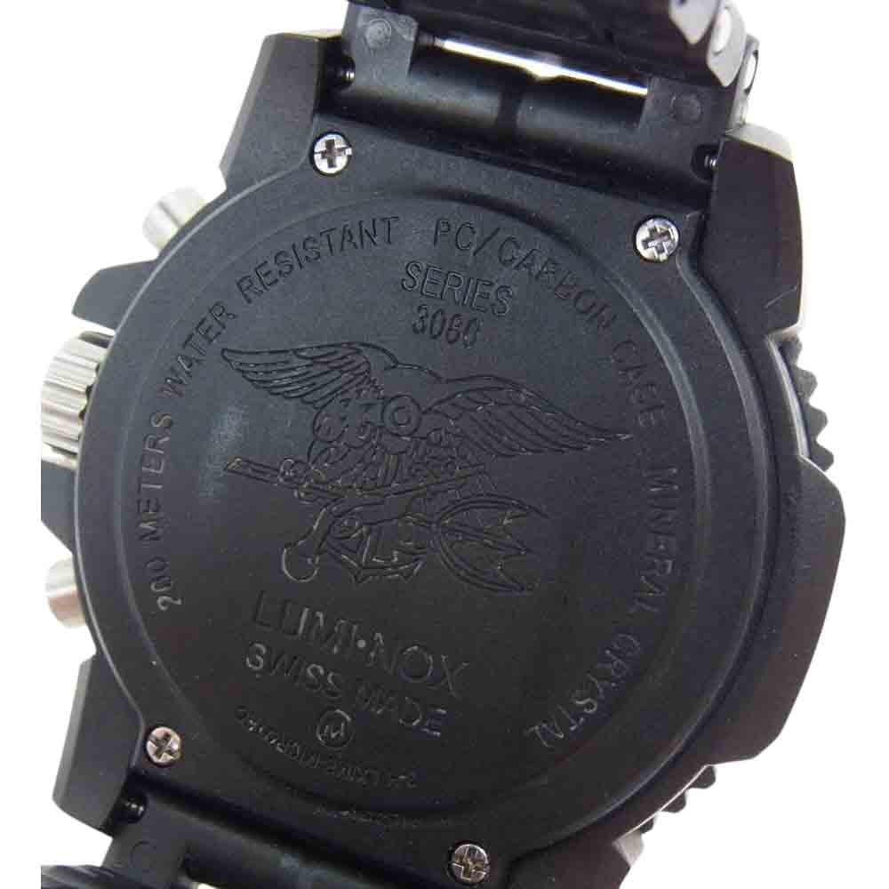 LUMINOX ルミノックス Navy SEAL Colormark Chrono 3080 Series ネイビー シール カラーマーク クロノ 腕 時計 ブラック系【美品】【中古】