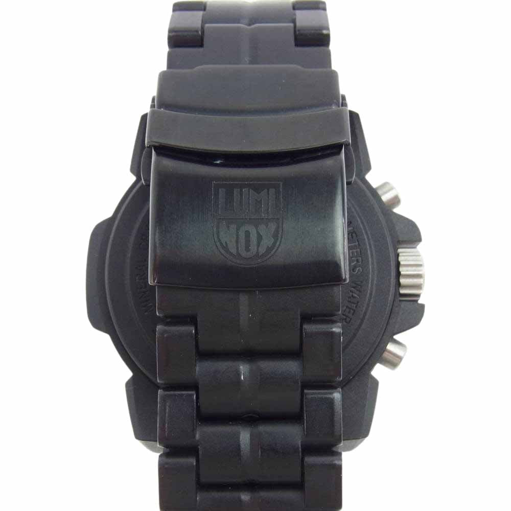 LUMINOX ルミノックス Navy SEAL Colormark Chrono 3080 Series ネイビー シール カラーマーク クロノ 腕 時計 ブラック系【美品】【中古】