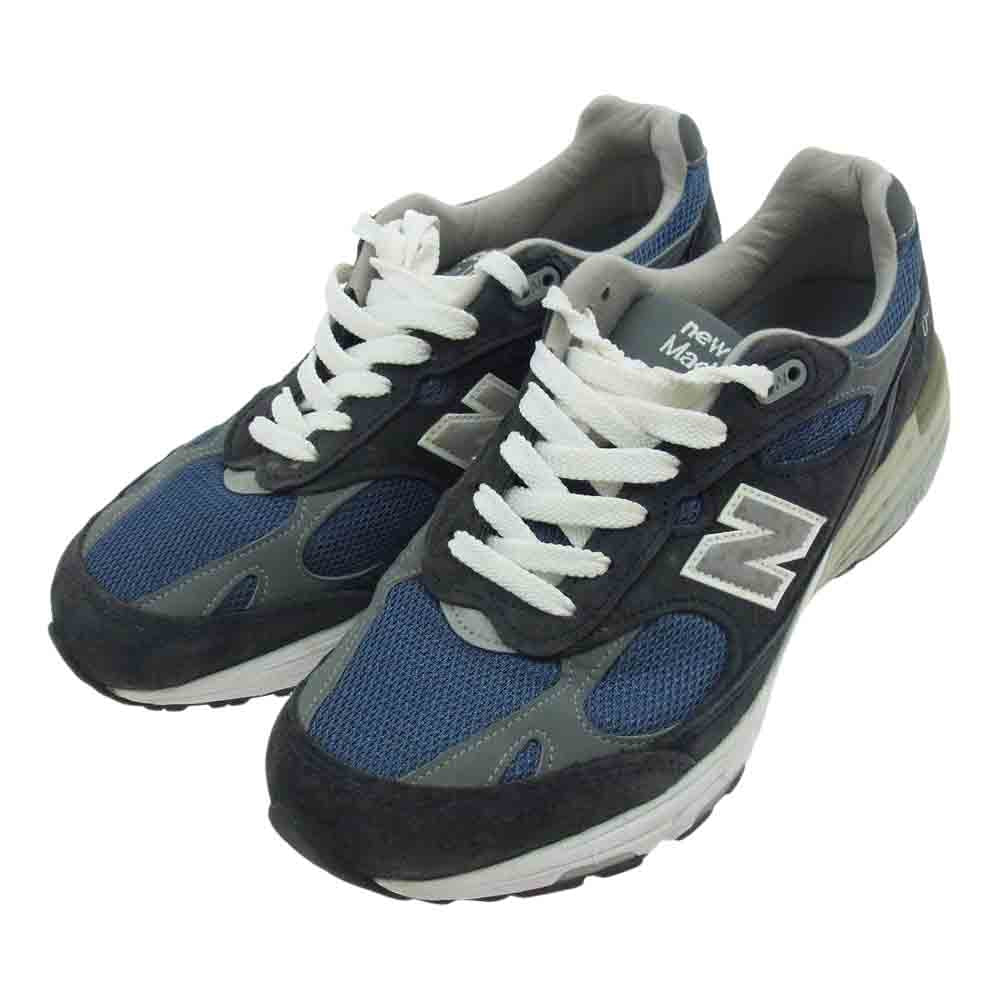 NEW BALANCE ニューバランス MR993NV USA製 スニーカー ランニング シューズ  ネイビー系 26cm【中古】