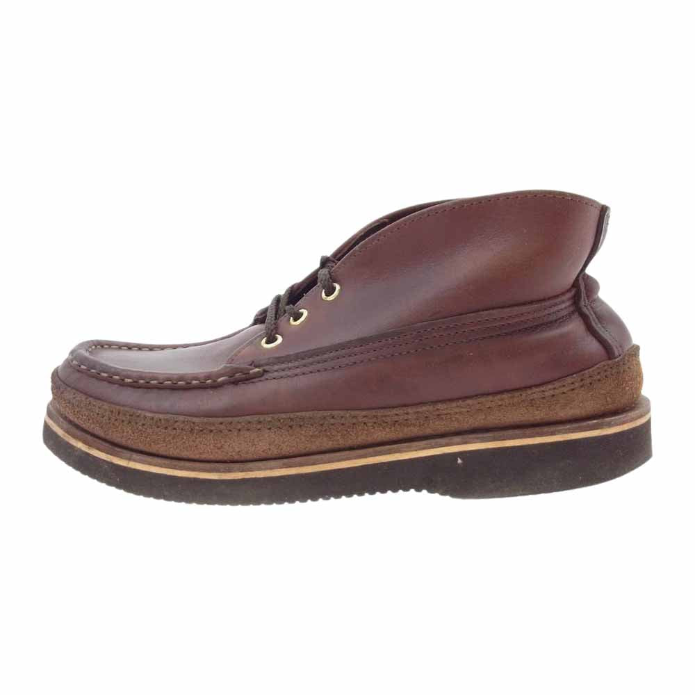 RUSSELL MOCCASIN ラッセルモカシン 202-27WV TRIPLE VAMP SPORTING CLAY CHUKKA ダブルヴァンプ スポーティング クレイ チャカ ブーツ ブラウン系 7 1/2 D【中古】