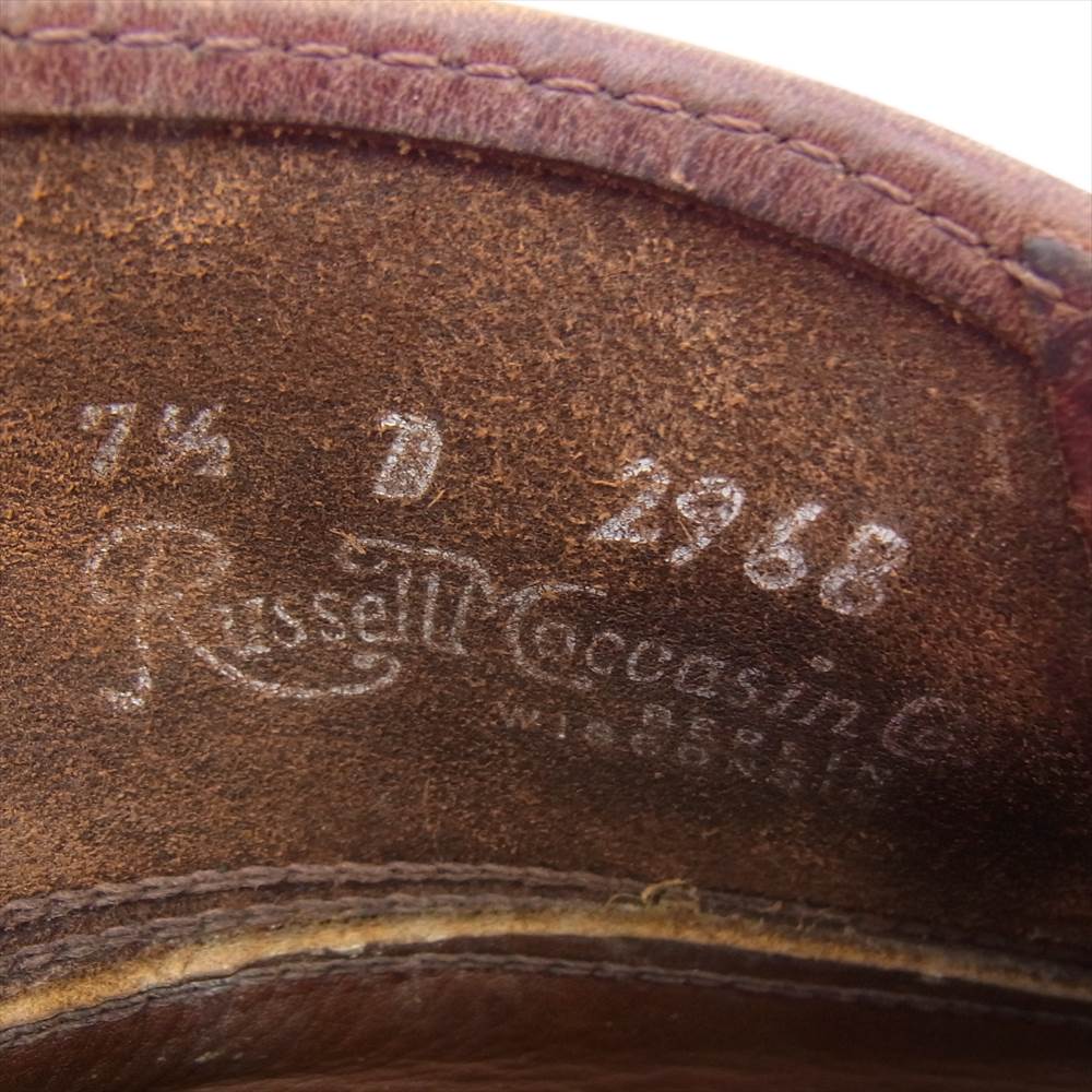 RUSSELL MOCCASIN ラッセルモカシン 202-27WV TRIPLE VAMP SPORTING CLAY CHUKKA ダブルヴァンプ スポーティング クレイ チャカ ブーツ ブラウン系 7 1/2 D【中古】
