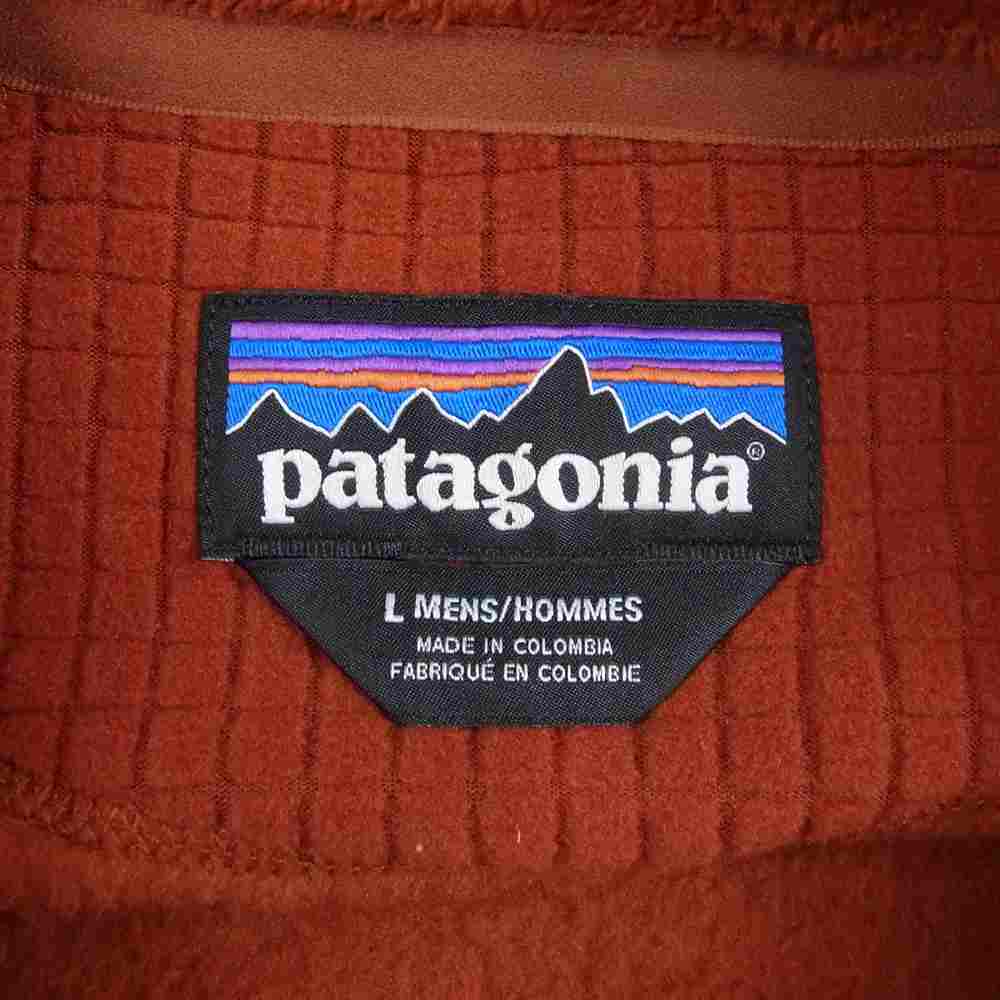 patagonia パタゴニア 20SS 25139 R2 フリース ジャケット  オレンジ系 L【美品】【中古】