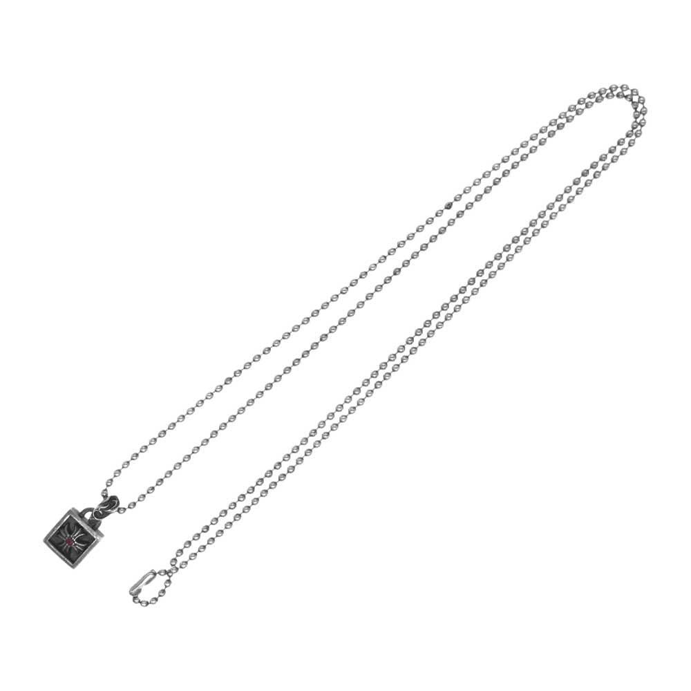 CHROME HEARTS クロムハーツ（原本無） FRAMED CH PLUS フレームド CH プラスチャーム ストーン ネックレス シルバー系【中古】