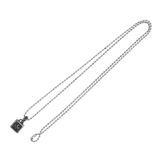 CHROME HEARTS クロムハーツ（原本無） FRAMED CH PLUS フレームド CH プラスチャーム ストーン ネックレス シルバー系【中古】