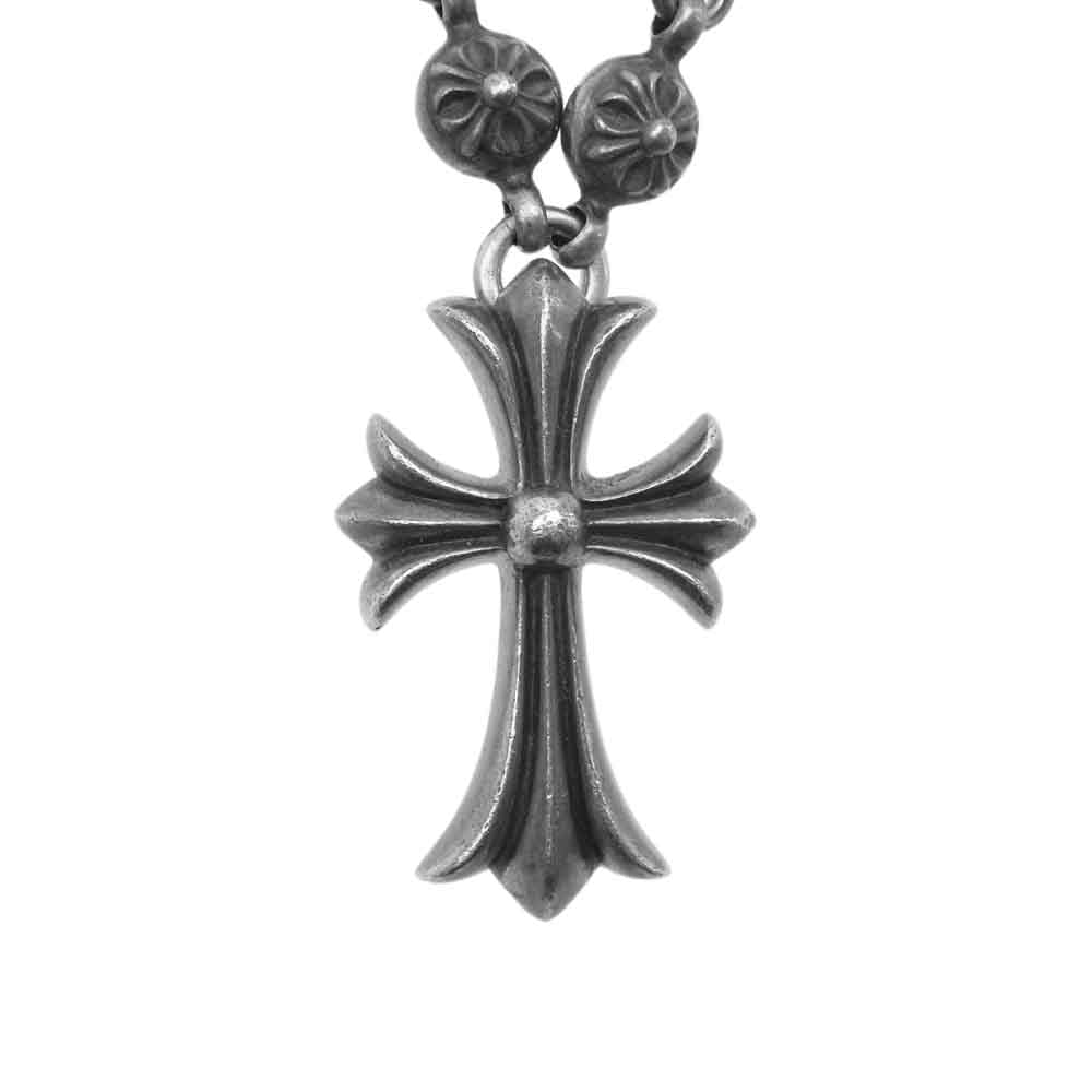 CHROME HEARTS クロムハーツ（原本無） #1 CRSBL CHN SML CH CRS クロスボールチェーン スモールCHクロス ネックレス シルバー系【中古】