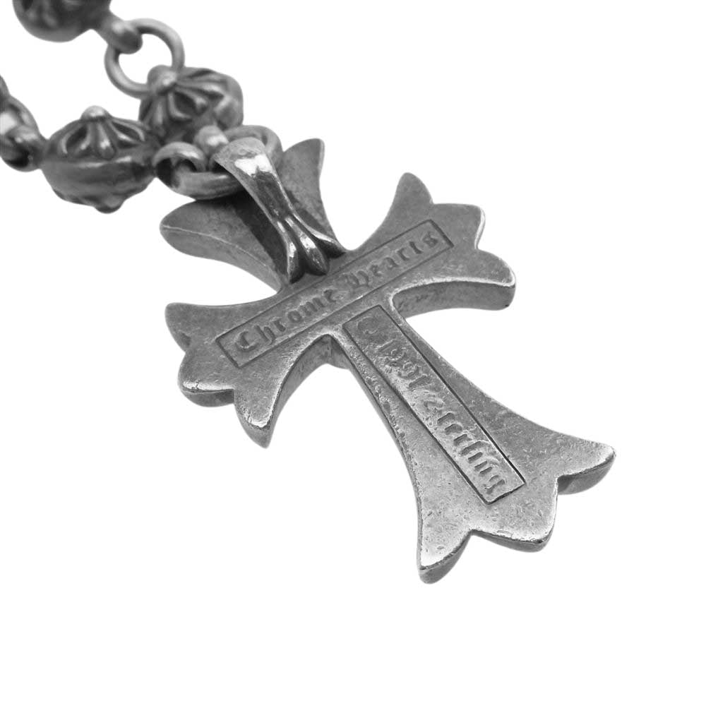 CHROME HEARTS クロムハーツ（原本無） #1 CRSBL CHN SML CH CRS クロスボールチェーン スモールCHクロス ネックレス シルバー系【中古】