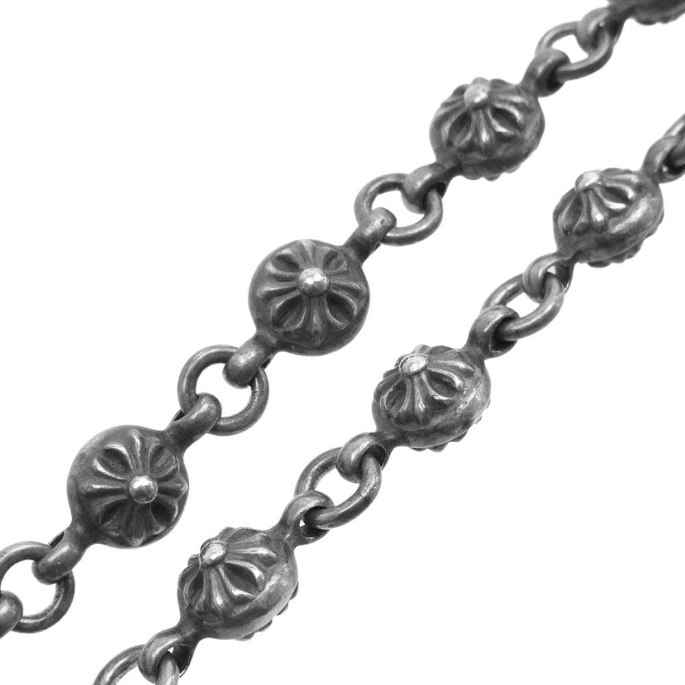 CHROME HEARTS クロムハーツ（原本無） #1 CRSBL CHN SML CH CRS クロスボールチェーン スモールCHクロス ネックレス シルバー系【中古】