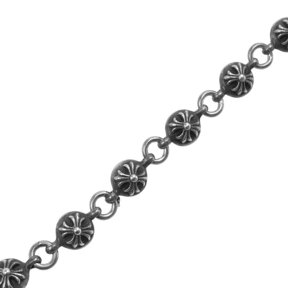 CHROME HEARTS クロムハーツ（原本有） 2BALL SHORT-S 1クリップ ショート クロスボール ウォレットチェーン シルバー系【中古】