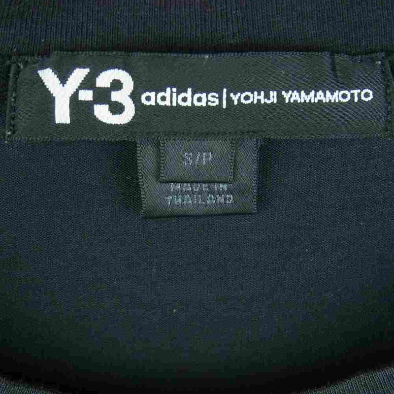 Yohji Yamamoto ヨウジヤマモト Y-3 ワイスリー CY6969 M SS TEE STREET バックプリント 半袖 Tシャツ ブラック系 濃い灰色よりの黒 S【中古】