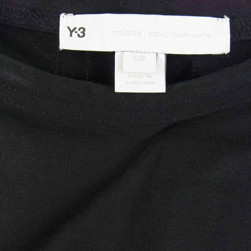 Yohji Yamamoto ヨウジヤマモト Y-3 ワイスリー HG6089 M CH1 OVERSIZED SS TEE STRIPES ストライプ Tシャツ ブラック系 S【中古】